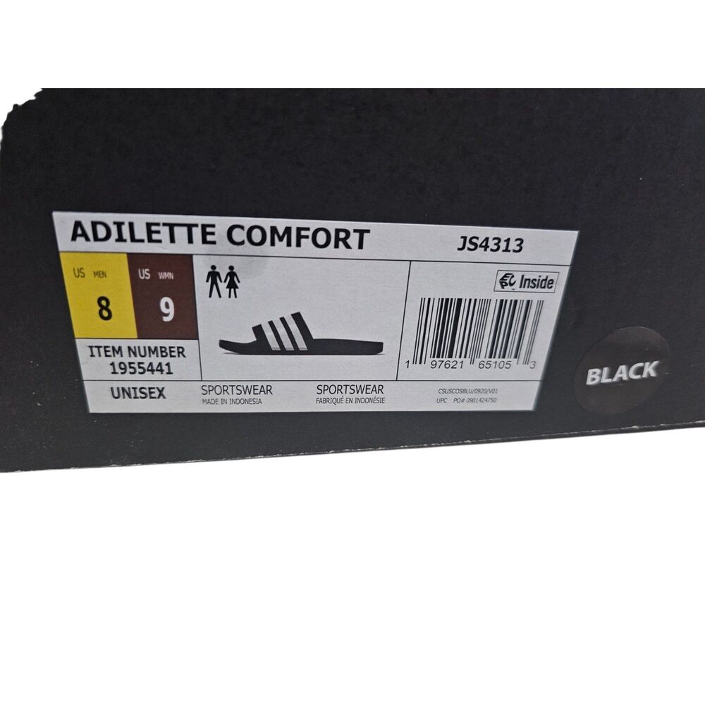 New with Box Adidas Adilette Comfort Slide Unisex M8 W9 - Picture 5 of 6
